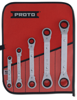 Proto® 5 Piece Offset Reversible Ratcheting Box Wrench Set - 6 and 12 Point - A1 Tooling