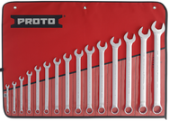 Proto® 15 Piece Full Polish Combination ASD Wrench Set - 12 Point - A1 Tooling