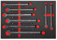 Proto® Foamed 14 Piece Combination Wrench Set- Black Chrome- 12 Point - A1 Tooling