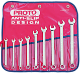 Proto® 9 Piece Full Polish Metric Combination Wrench Set - 12 Point - A1 Tooling