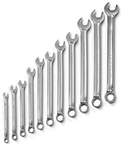 Proto® 11 Piece Full Polish Antislip Metric Combination Wrench Set - 12 Point - A1 Tooling