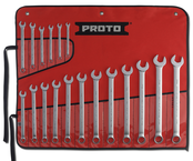 Proto® 18 Piece Satin Metric Combination ASD Wrench Set - 12 Point - A1 Tooling