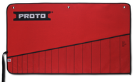 Proto® Red Canvas 17-Pocket Tool Roll - A1 Tooling