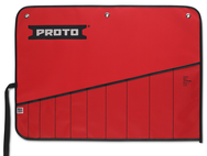 Proto® Red Canvas 10-Pocket Tool Roll - A1 Tooling