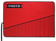 Proto® Red Canvas 15-Pocket Tool Roll - A1 Tooling