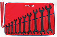 Proto® 10 Piece Black Oxide Open-End Wrench Set - A1 Tooling