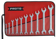 Proto® 10 Piece Satin Open-End Wrench Set - A1 Tooling