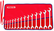 Proto® 14 Piece Full Polish Angle Open-End Wrench Set - A1 Tooling