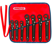 Proto® 7 Piece Ratcheting Flare Nut Wrench Set - 12 Point - A1 Tooling