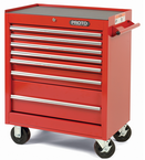 Proto® 440SS 27" Roller Cabinet - 7 Drawer, Red - A1 Tooling