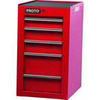 Proto® 450HS Side Cabinet - 5 Drawer, Red - A1 Tooling