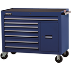 Proto® 450HS 50" Workstation - 7 Drawer & 1 Shelf, Blue - A1 Tooling