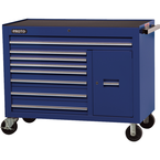 Proto® 450HS 50" Workstation - 8 Drawer & 2 Shelves, Blue - A1 Tooling