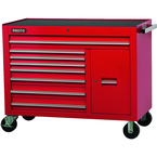 Proto® 450HS 50" Workstation - 8 Drawer & 2 Shelves, Red - A1 Tooling