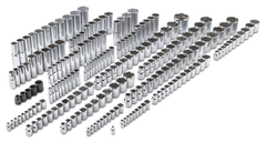 Proto® 1/4", 3/8", & 1/2" Drive 205 Piece Socket Set- 6, 8, and 12 Point - A1 Tooling