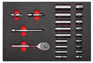 Proto® Foam Tray for Tool Set J52136 with Classic Pear Head Ratchet- 11x16" - A1 Tooling