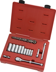 Proto® 3/8" Drive 22 Piece Socket Set - 12 Point - A1 Tooling