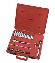 Proto® 3/8" Drive 29 Piece Metric Socket, Combination Set - 12 Point - A1 Tooling