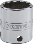 Proto® Tether-Ready 3/8" Drive Socket 22 mm - 12 Point - A1 Tooling