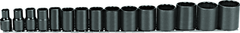 Proto® 1/2" Drive 15 Piece Black Oxide Socket Set - 12 Point - A1 Tooling