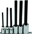 Proto® 1/2" Drive 6 Piece Extra Long Hex Bit Set - A1 Tooling