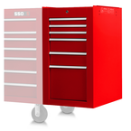 Proto® 550S Side Cabinet - 6 Drawer, Gloss Red - A1 Tooling