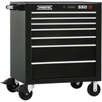 Proto® 550S 34" Roller Cabinet - 7 Drawer, Gloss Black - A1 Tooling