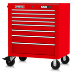 Proto® 550S 34" Roller Cabinet - 8 Drawer, Gloss Red - A1 Tooling