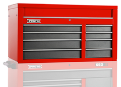 Proto® 550S 50" Top Chest - 8 Drawer, Gloss Red - A1 Tooling