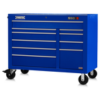 Proto® 550E 50" Power Workstation - 10 Drawer, Gloss Blue - A1 Tooling