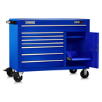 Proto® 550S 50" Workstation - 8 Drawer & 2 Shelves, Gloss Blue - A1 Tooling