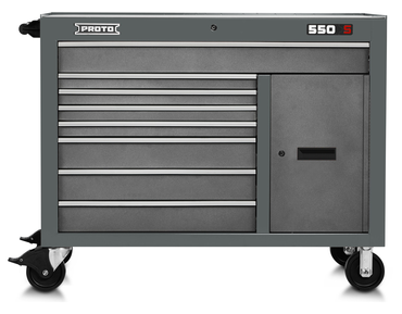 Proto® 550S 50" Workstation - 8 Drawer & 1 Shelf, Dual Gray - A1 Tooling