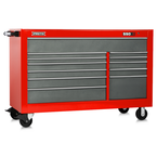 Proto® 550S 66" Workstation - 12 Drawer, Safety Red and Gray - A1 Tooling