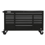 Proto® 550E 67" Power Workstation - 18 Drawer, Gloss Black - A1 Tooling