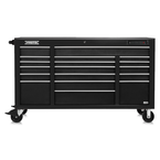 Proto® 550E 67" Front Facing Power Workstation w/ USB - 18 Drawer, Dual Black - A1 Tooling