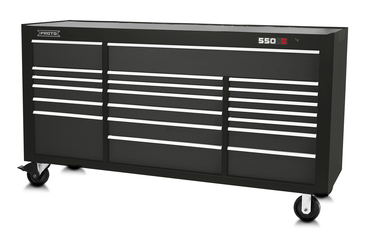 Proto® 550S 78" Workstation - 20 Drawer, Dual Black - A1 Tooling