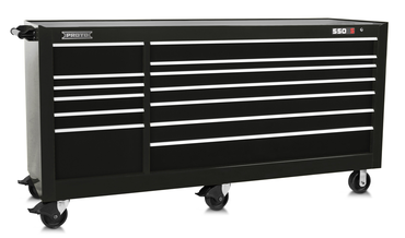 Proto® 550S 88" Workstation - 13 Drawer, Gloss Black - A1 Tooling