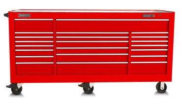 Proto® 550S 88" Workstation - 22 Drawer, Gloss Red - A1 Tooling