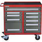 Proto® 560S 45" Workstation- 10 Drawer- Safety Red & Gray - A1 Tooling