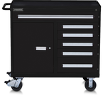 Proto® 560S 45" Workstation- 6 Drawer & 1 Shelf- Dual Black - A1 Tooling