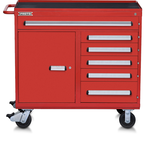 Proto® 560S 45" Workstation- 6 Drawer & 1 Shelf- Gloss Red - A1 Tooling