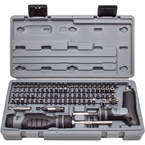Proto® 91 Piece Multibit Set with Ratcheting Screwdriver and T-Handle - A1 Tooling