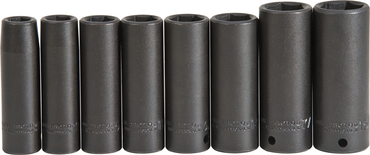 Proto® 1/2" Drive 8 Piece Deep Impact Socket Set - 6 Point - A1 Tooling