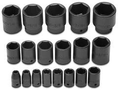 Proto® 1/2" Drive 19 Piece Impact Socket Set - 6 Point - A1 Tooling