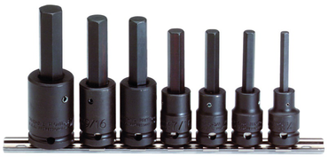 Proto® 1/2" Drive 7 Piece Hex Bit Impact Socket Set - A1 Tooling