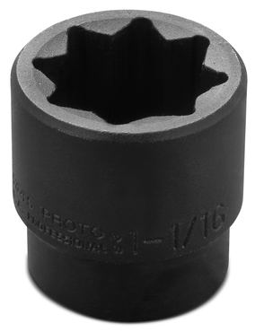 Proto® 1/2" Drive Impact Socket 1-1/16" - 8 Point - A1 Tooling