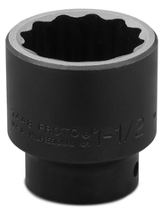 Proto® 1/2" Drive Impact Socket 1-1/2" - 12 Point - A1 Tooling