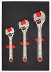 Proto® Foamed 3 Piece Adjustable Wrench Set -Satin - A1 Tooling