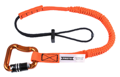 Proto® Elastic Lanyard With Triple Lock Carabiner - 15 lb. - A1 Tooling