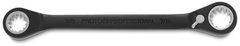 Proto® Black Chrome Double Box Reversible Ratcheting Wrench 3/8" x 7/16" - Spline - A1 Tooling